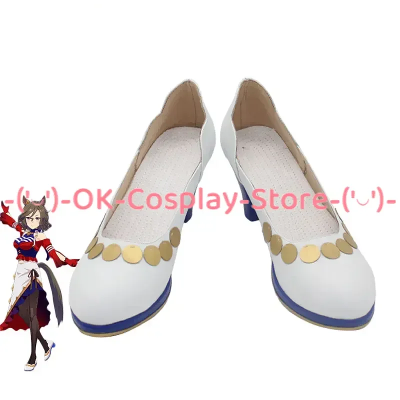 Game Pretty Derby Tap Dance City Cosplay Shoes Halloween Carnival Boots Cosplay Prop PU Leather Shoes Custom Made