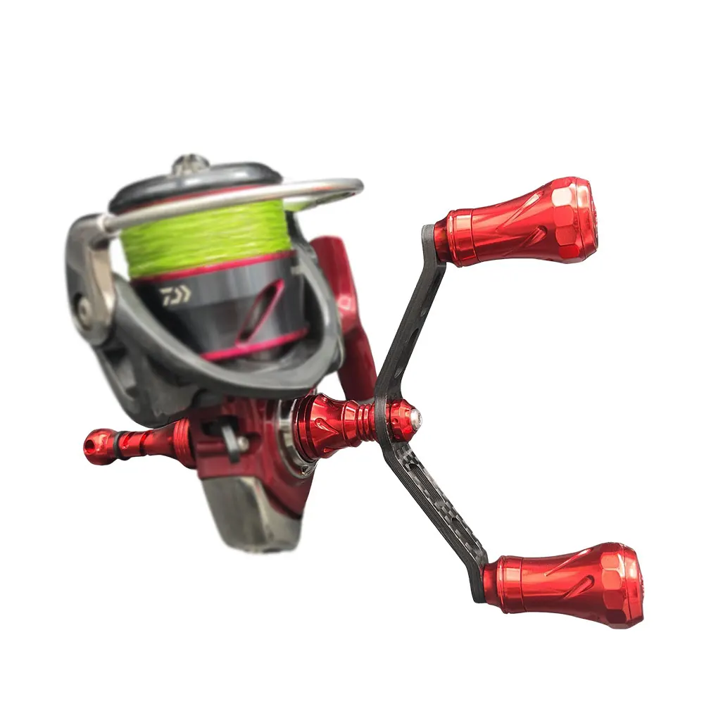 Manivela doble carbono para carrete de pesca – Atornillable DAIWA SHIMANO - imagen 5