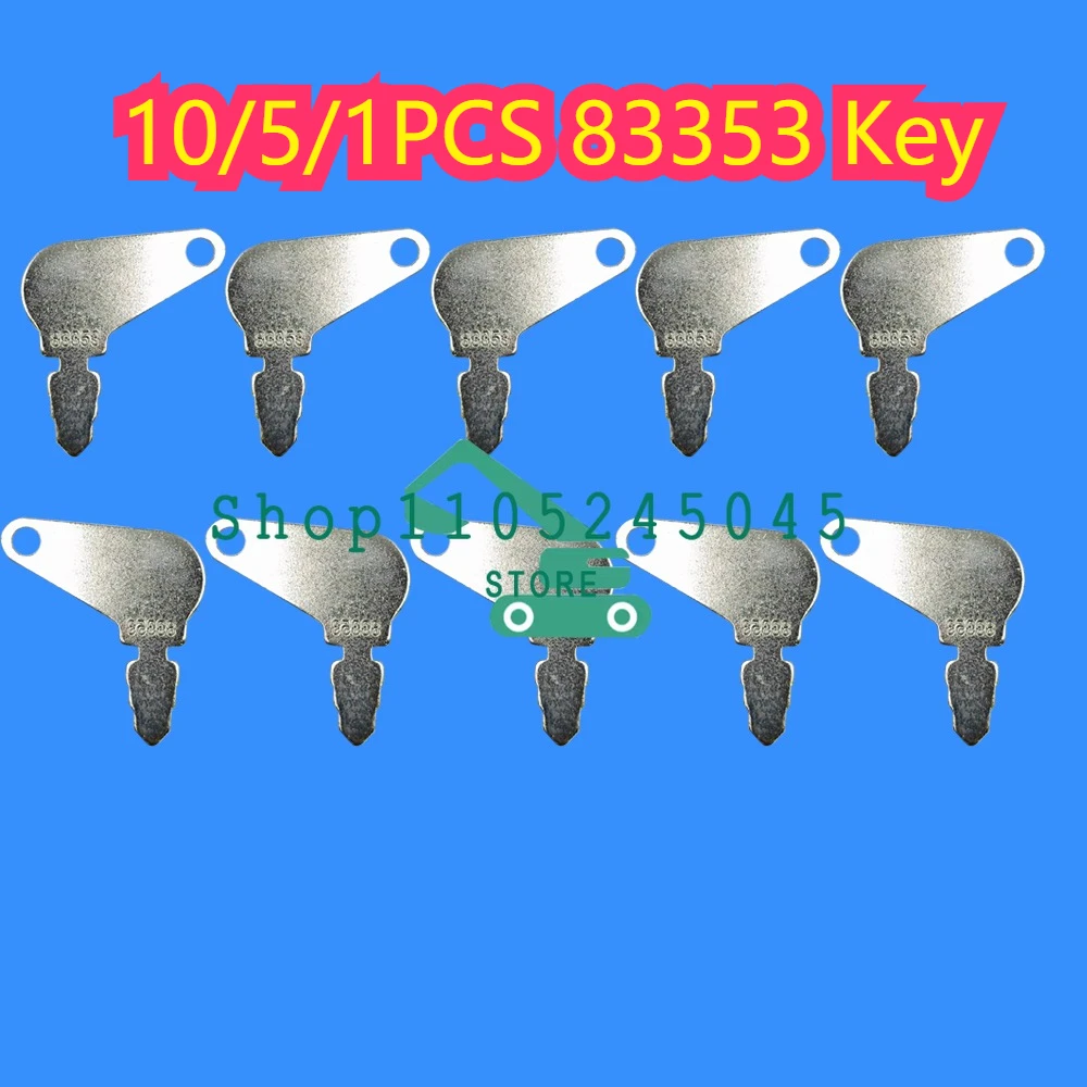 10/5/1Pcs NEW 83353 Starter Keys for Kubota Construction Ignition/Heavy Equipment Key Set