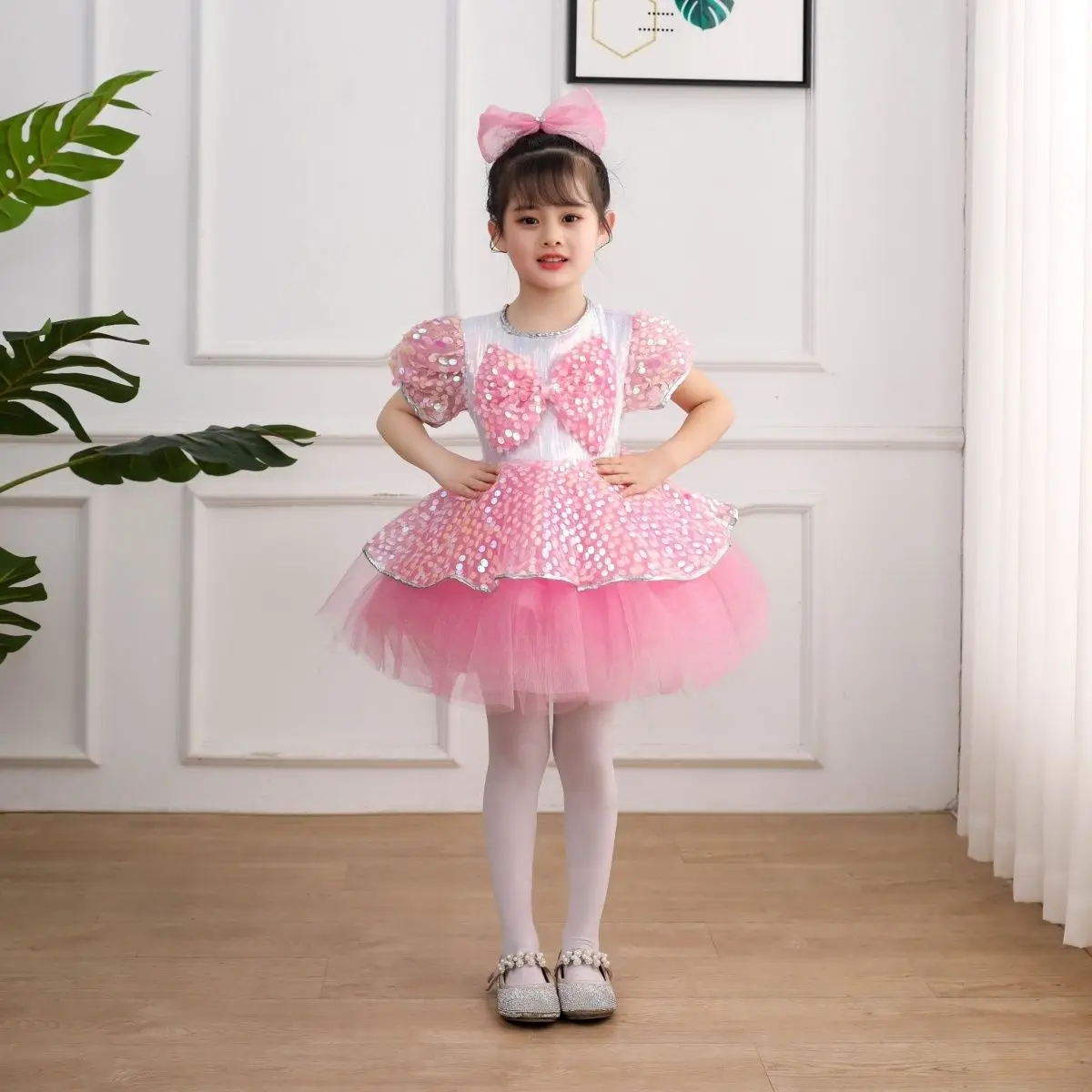 

Pink Prom Tulle Dress Ball Gown Women Children Dress Birthday Party Clothes Evening Dress Wedding First Communion Dress