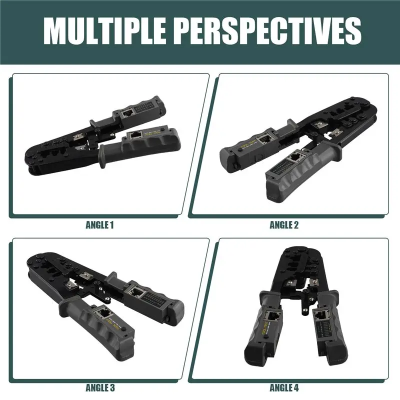 RJ45 Crimper Network Lan Cable Tester Cutting Tool For Cat7 Cat6 Cat5 RJ11 RJ12 RJ45 Crimper Metal Clip-Y18A
