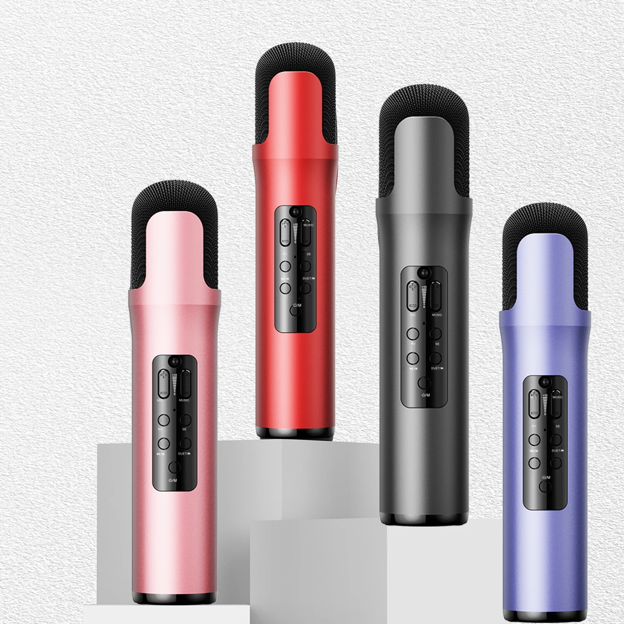 

2025 hot sale Dynamic Microfone Professional Wireless Microphones Portable Karaoke Microphone with Sound Card Effects