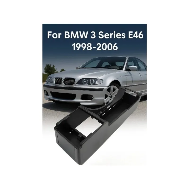 

For BMW 3 Series E46 1999-2006 Center Console Armrest Base Trim Cover Replacement for 4-Door Sedan LHD Models Fits 51168218305