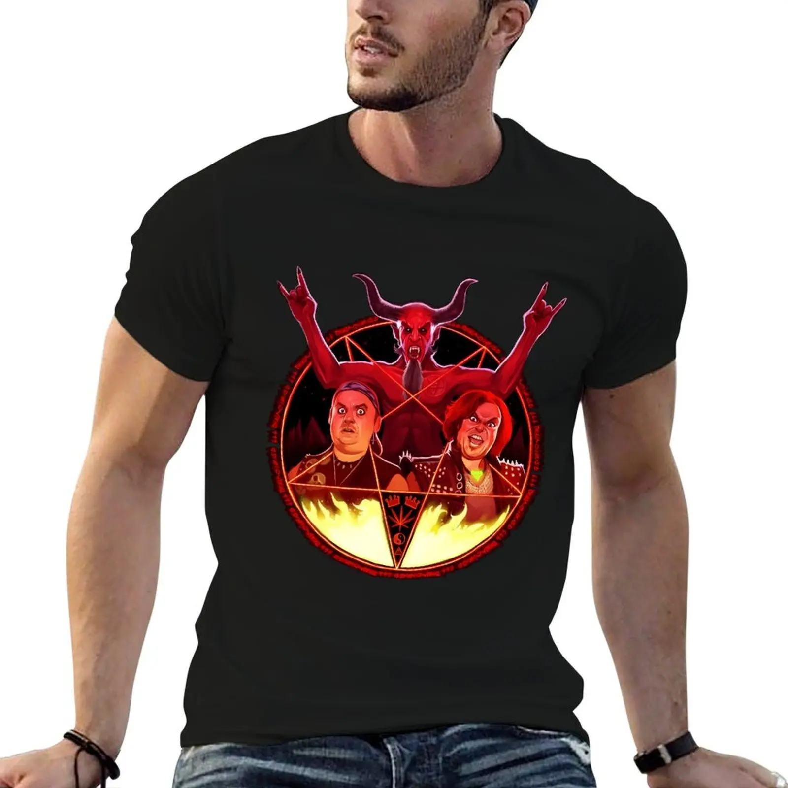 

Vintage Tenacious D T-Shirt t shirts for man cotton black cotton t-shirt plain for man package T-Shirt