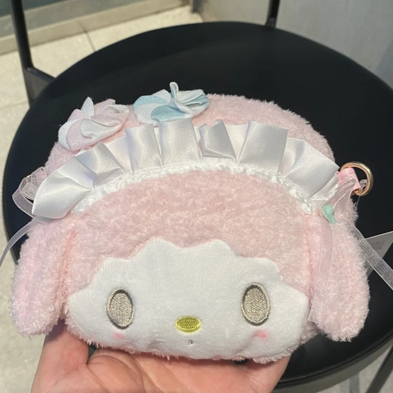 sanrio hello kitty cinnamoroll my melody cosmetic bag shoulder crossbody bag headband coin purse storage bag plush doll girl