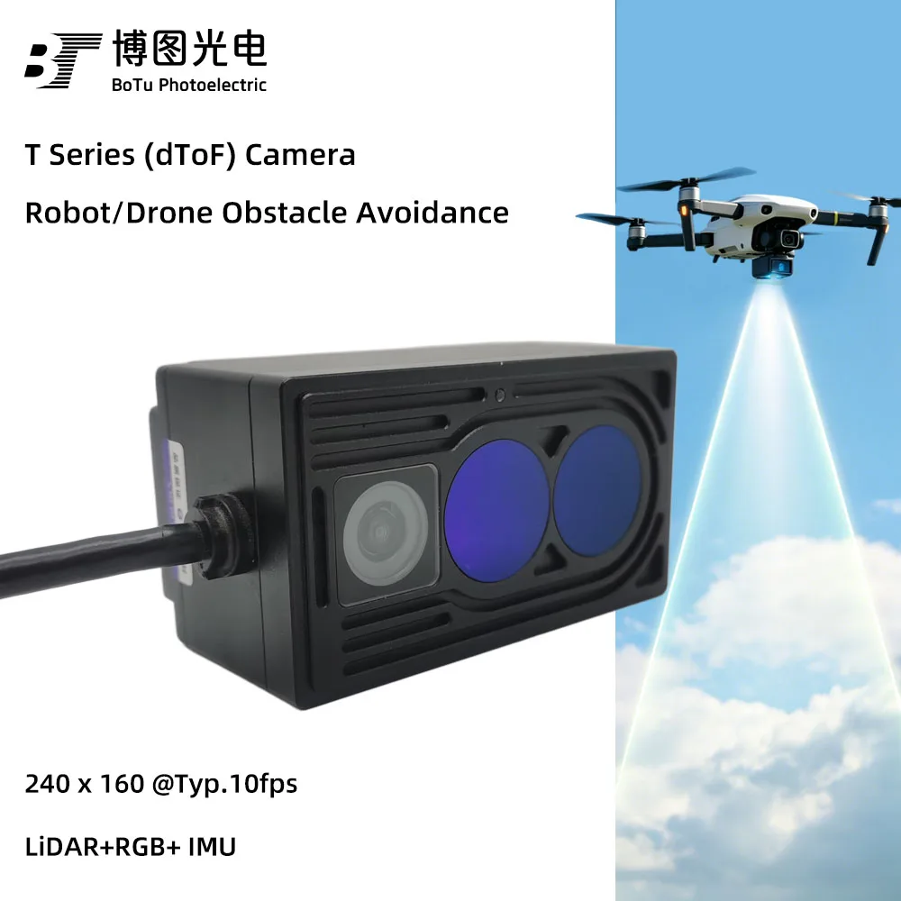 BT T10 Ultra DTOF 3D Depth Camera Point Cloud/Depth/Histogram Output Provide SDK GigeE/MIPI Interface for  Obstacle Avoidance