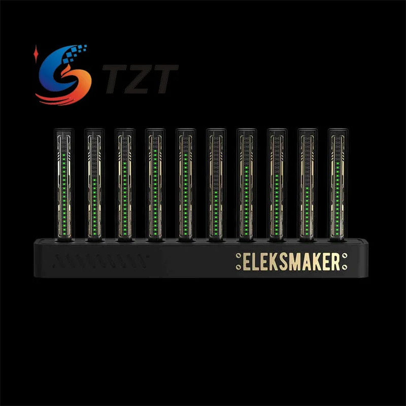 

TZT EleksMaker T10 RGB Rhythm Light with Aluminum Base Retro Pseudo Glow Tube Electronic Tube Music Spectrum Light