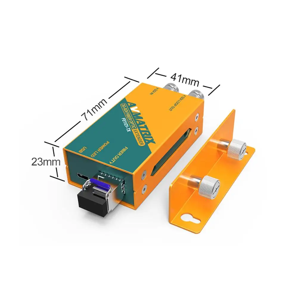 2026 High Quality FE1121 AVMATRIX 1 Channel 3G-SDI Video Signal 20KM Transmission Over Optical SDI Fiber Converter
