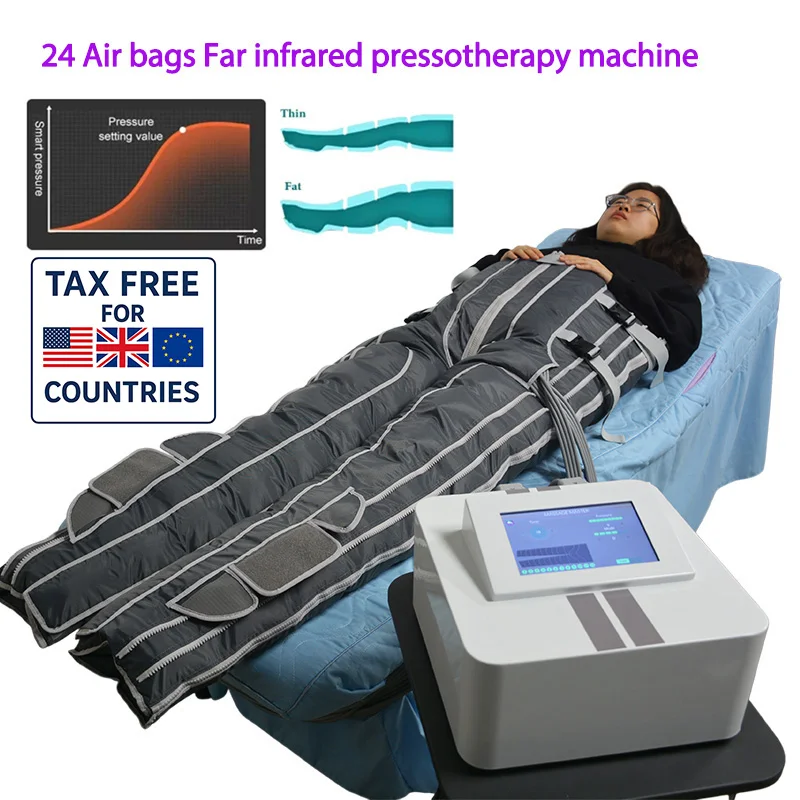 

Профессиональный костюм для прессотерапии с 24 воздушными подушками, лимфодренажные штаны для спа-салонов, оздоровительных центров и коррекции фигуры. Безналоговая доставка в США/ЕС/Великобританию.