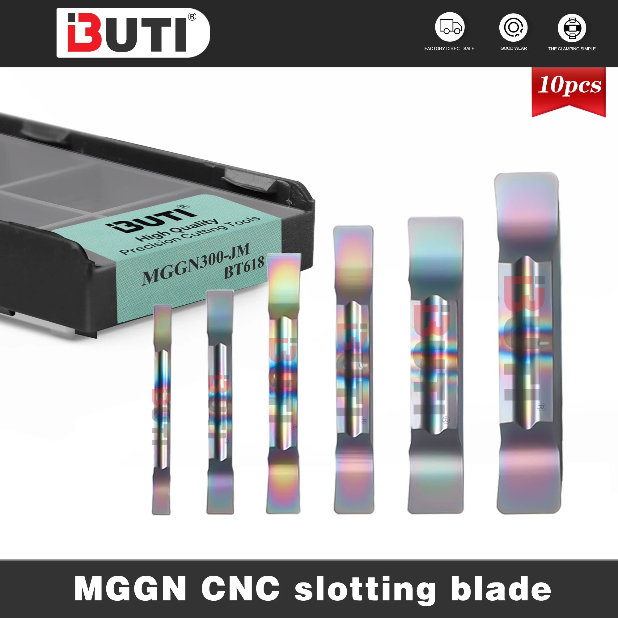 

Lathe Grooving Blade MGGN150-JM MGGN250-JM MGGN400-JM MGGN500-JM MGGN Series Processing Quenched Steel Material Cutting Cutters