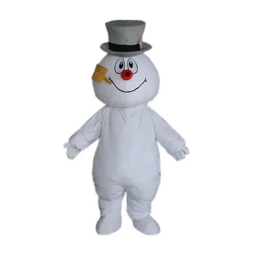 

Frosty Snowman Mascot Costume Suits Cosplay Party Game Dress Outfits Advertising Carnival Halloween Christmas Easter Adults Size