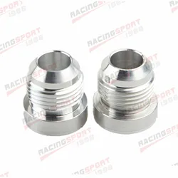 2PCS AN4 AN6 AN8 AN10 AN12 AN16 AN20 Aluminum Weld On Bung Hose Fitting Adapter