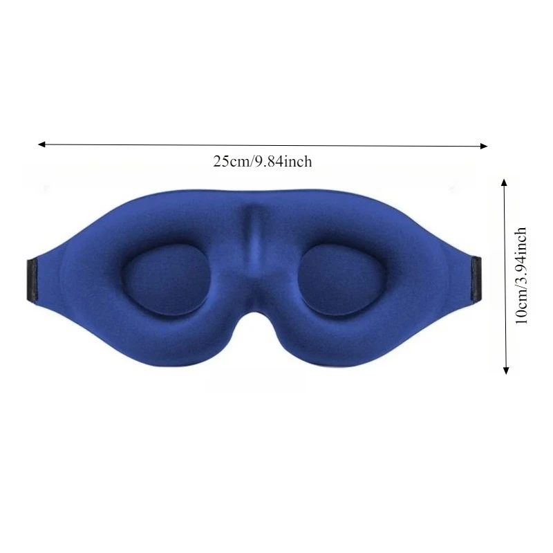3D Stereo Sleep Mask Breathable Slow Rebound Foam Soft Skin-Friendly Lightweight Eye Cover for Home Office Nap - view 6