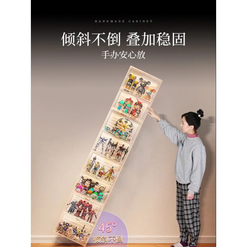 Custom Display Cabinet Home Decoration, Building Blocks Imitation Acrylic Transparent Display Stand Model To