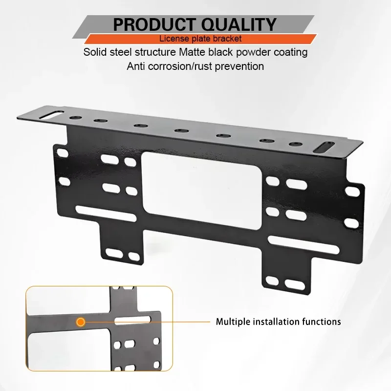 

Универсальные кронштейны для переднего номерного знака, алюминиевый сплав, автомобильный держатель для крепления на бампер, кронштейн для внедорожного рабочего освещения, светодиодный прожектор, бар