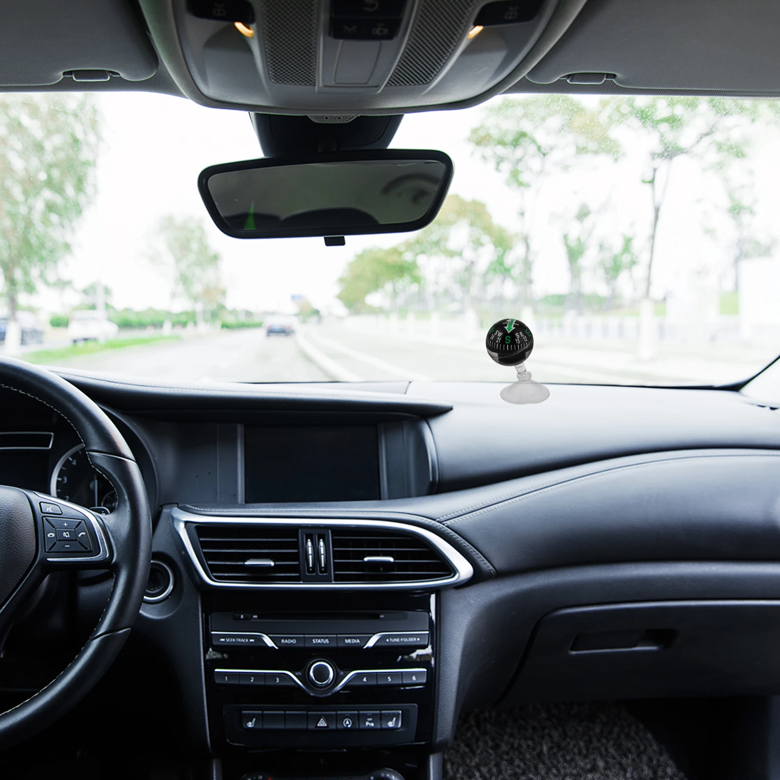 

Car Compass 38mm Suction Cup Portable High Precision Dashboard Navigation Tool for Boat Car Truck Outdoor Travel