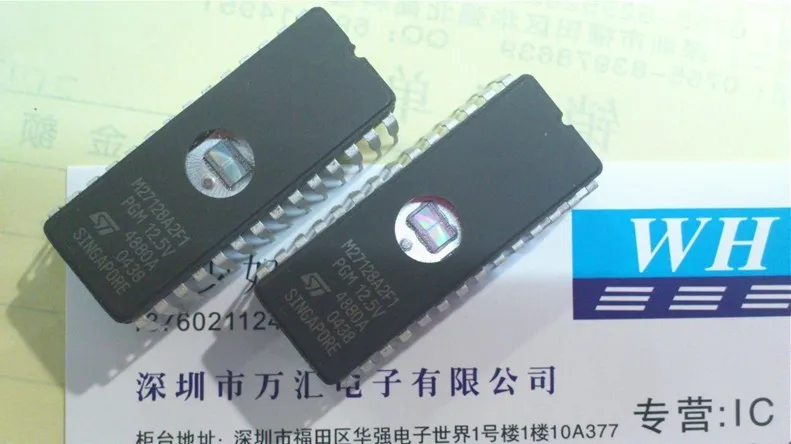 10pcs orginal new integrated block M27128A-2F1 DIP with window chip M27128A2FA /M27C128