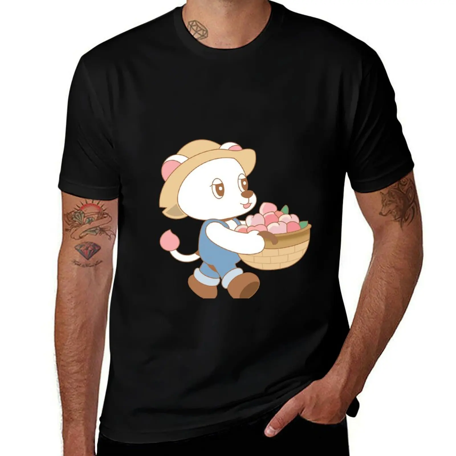 WOOKDONG peach picker lee dong wook the peach farm T-Shirt Essential Solid Color T-Shirt