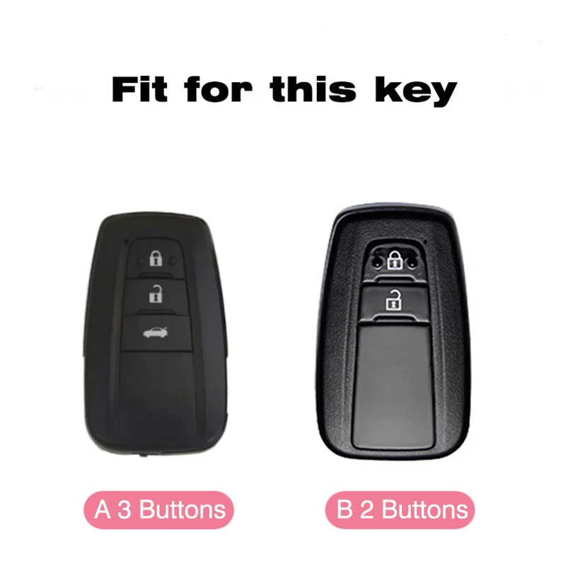 Car Key Case Protector  TPU Key Shell Cover Auto Accessories For Toyota Prius Camry Corolla C-HR CHR RAV4 Prado 2018 2022