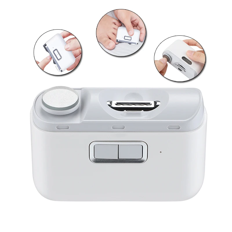 Intelligent Dual Speed Electric Nail Clipper Portable Rechargeable Automatic filing Polishing Multifunction Manicure Care Tool