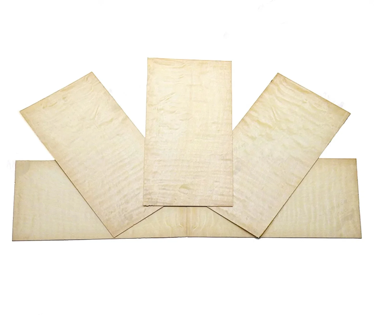 5pcs/lot  200x90x0.5mm Guitar Decorative Thick Tiger Skin Pattern Maple Wood Veneer