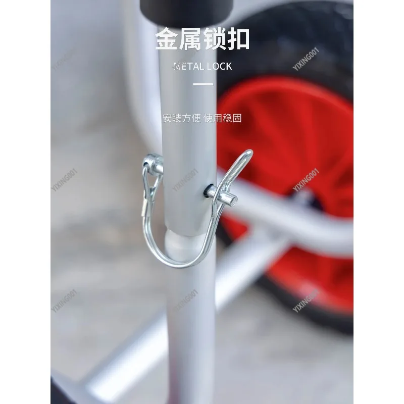 Carro móvil de tabla de remo doble, aleación de aluminio, portátil, extraíble, soporte de remolque de almacenamiento para tabla de Surf/Paddle