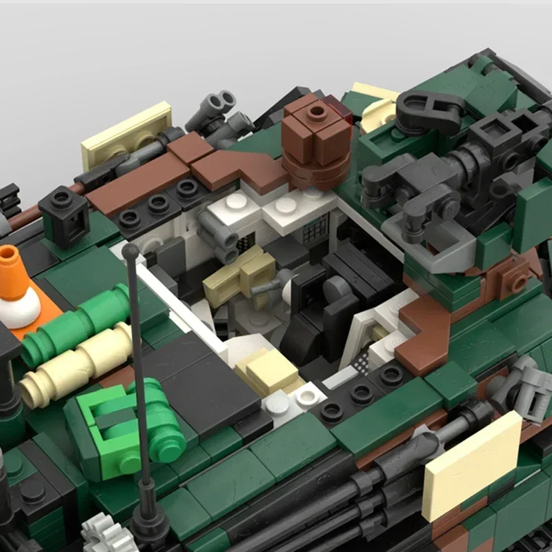 نموذج سلاح عسكري Moc قوالب بناء M1A2 أبرامز V2 تكنولوجيا الدبابات وحدات كتل هدايا عيد الميلاد اللعب لتقوم بها بنفسك مجموعات الجمعية