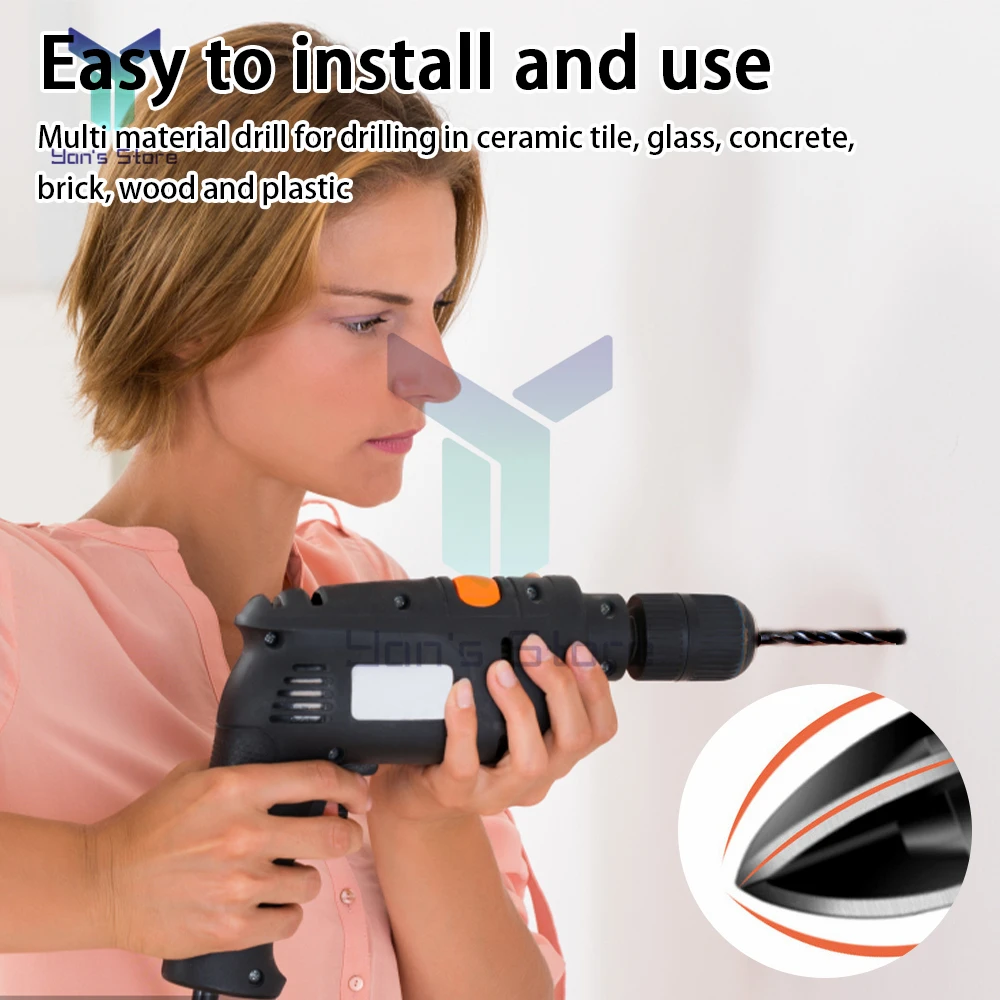 Túi Đeo Chéo Lục Giác Ngói Khoan Bộ Hợp Kim Cứng Tam Giác Sứ Đá Gốm Kính Khoan Bê Lỗ Mở Dụng Cụ treo Tường