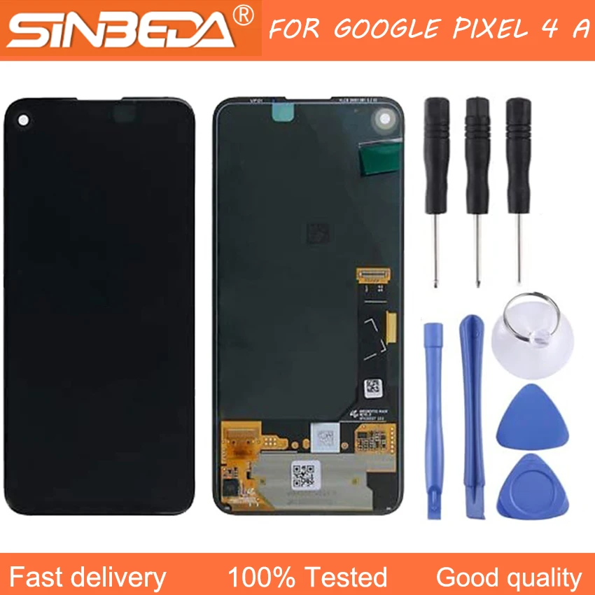 Super AMOLED LCD For Google Pixel 4A LCD For Google Pixel 4A 5G Display LCD Screen Touch Digitizer Assembly With Tools