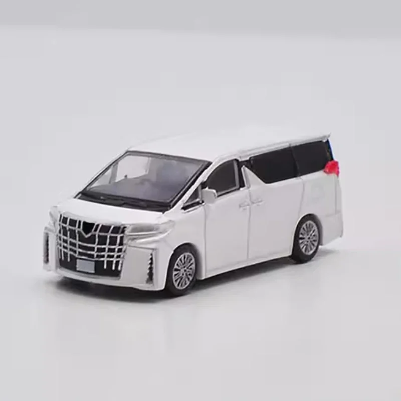 Diecast in scala 1:87 Alphard Nanny Van Modello di auto in lega Prodotto finito Simulazione Collezione di giocattoli Regalo Modello statico Souvenir