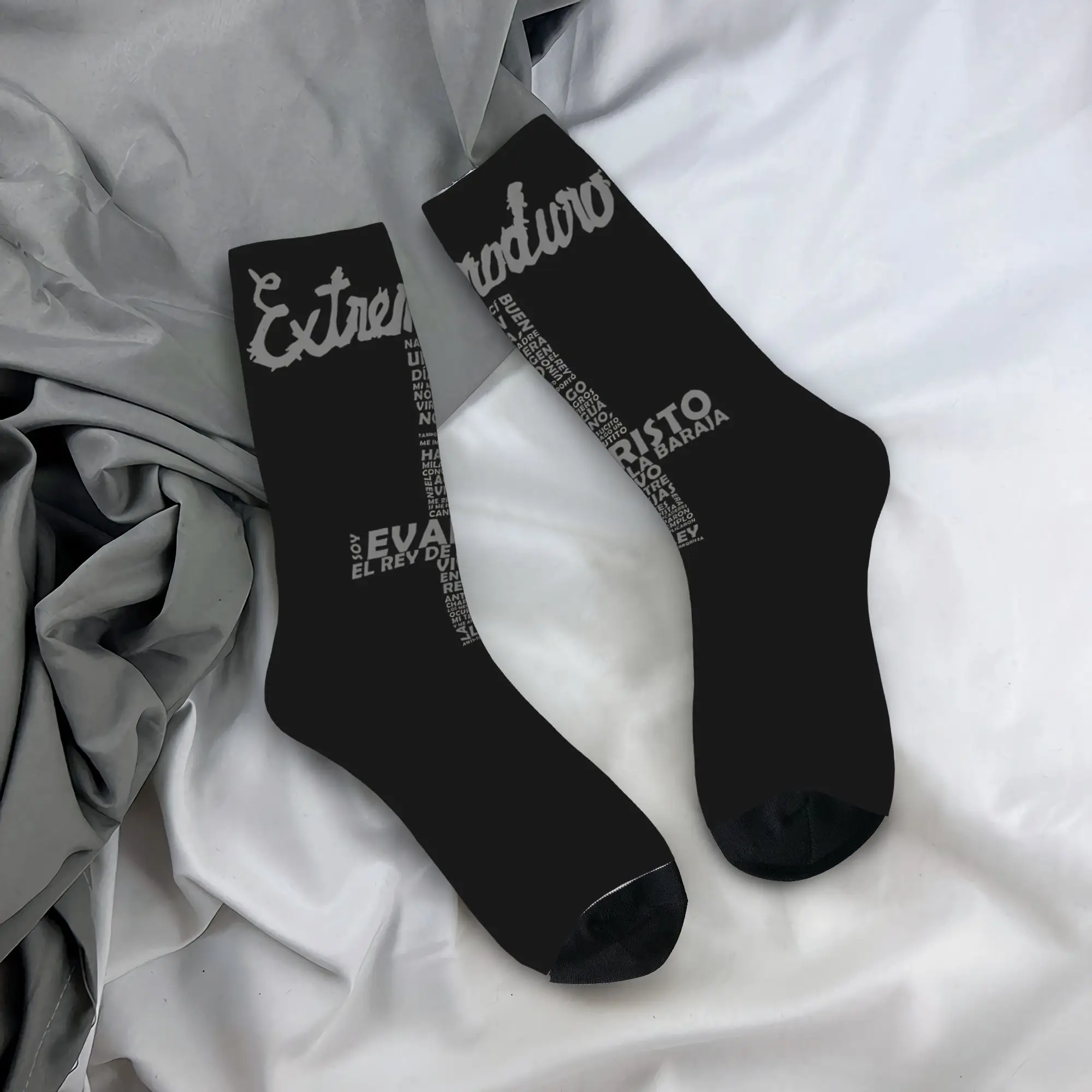 Extremoduro Cross Letters Socks Autumn  Stockings Leisure Men's Quality Socks Design Outdoor Sports Anti-Slip Socks