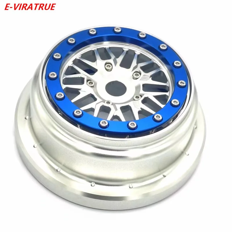 E-VIRATRUE Ruota di bloccaggio con perline in alluminio per Losi Super BAJA REY 1/6 (1 pz)