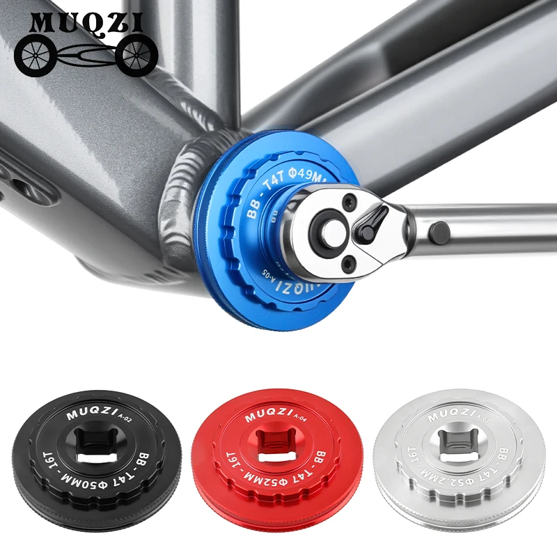 MUQZI T45 T47 Innenlager-Montage- und Demontagewerkzeug 12T 16T Fahrrad-Innenlager-Schlüssel 49/50/52/52.2/53mm