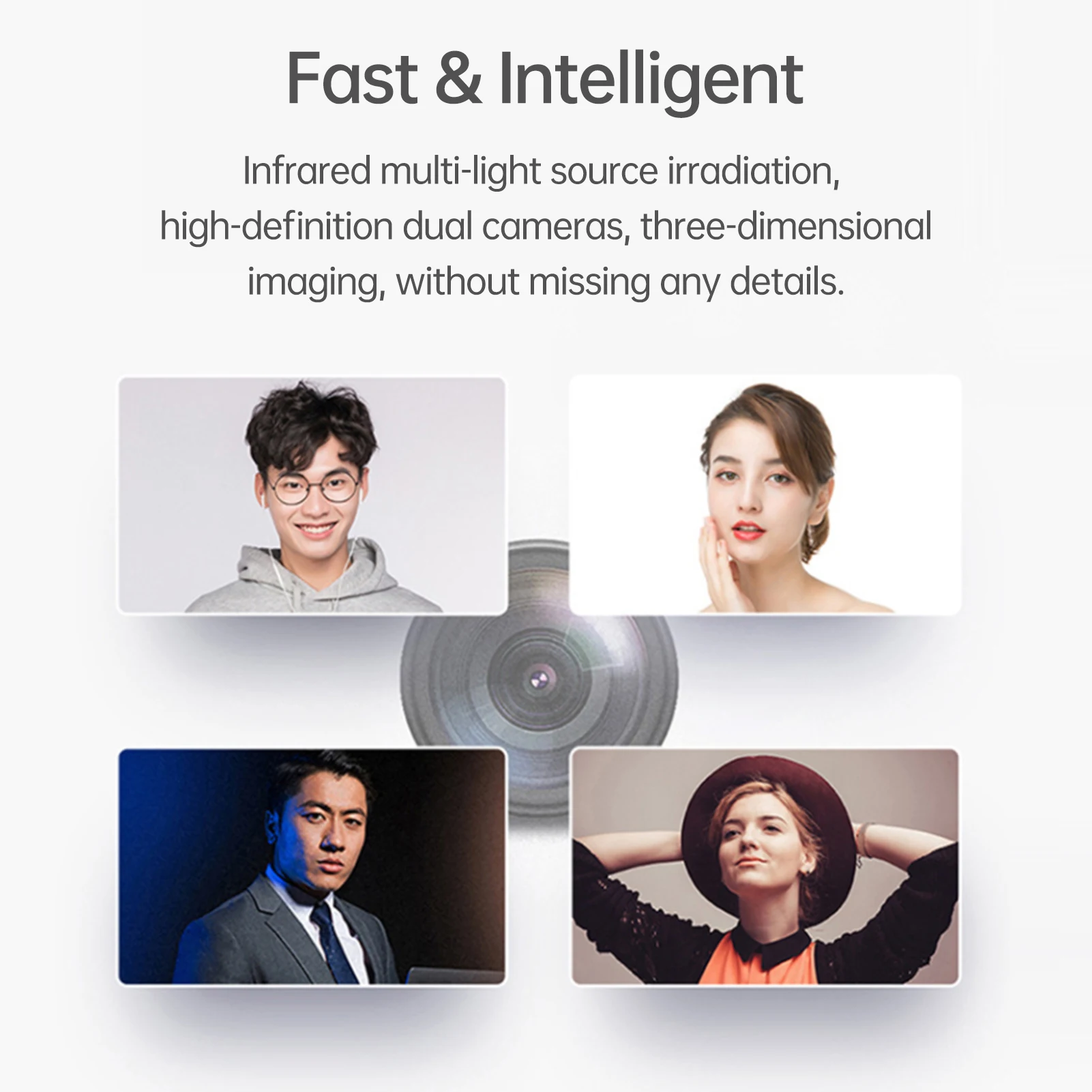 Intelligent Face Biometric Fingerprint Password Employee Attendance Machine Checking-in Recorder Dual-Camera Fast to Identify