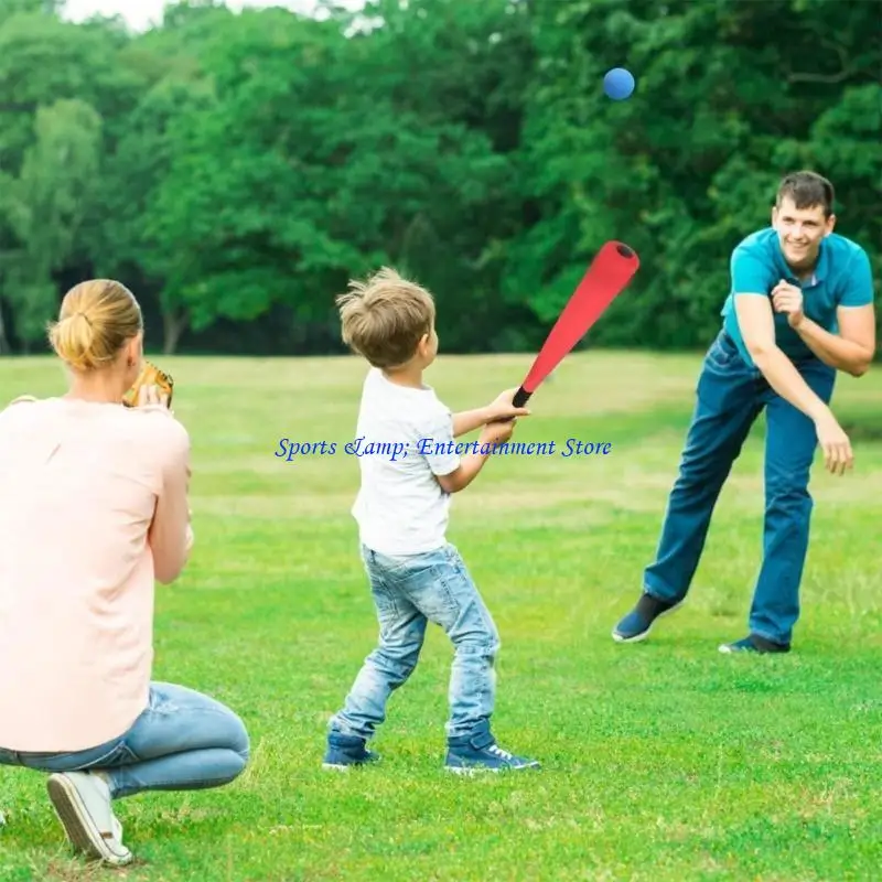 G7NF Baseball Bar with Baseball, Foam Baseball Bat Children Baseball Bat Rounder Set