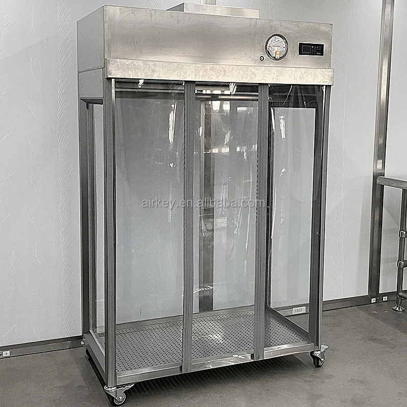 Factory Direct Supply Cleanroom Furniture Class100 Clean Wardrobe Laminar Flow Garment Cabinet