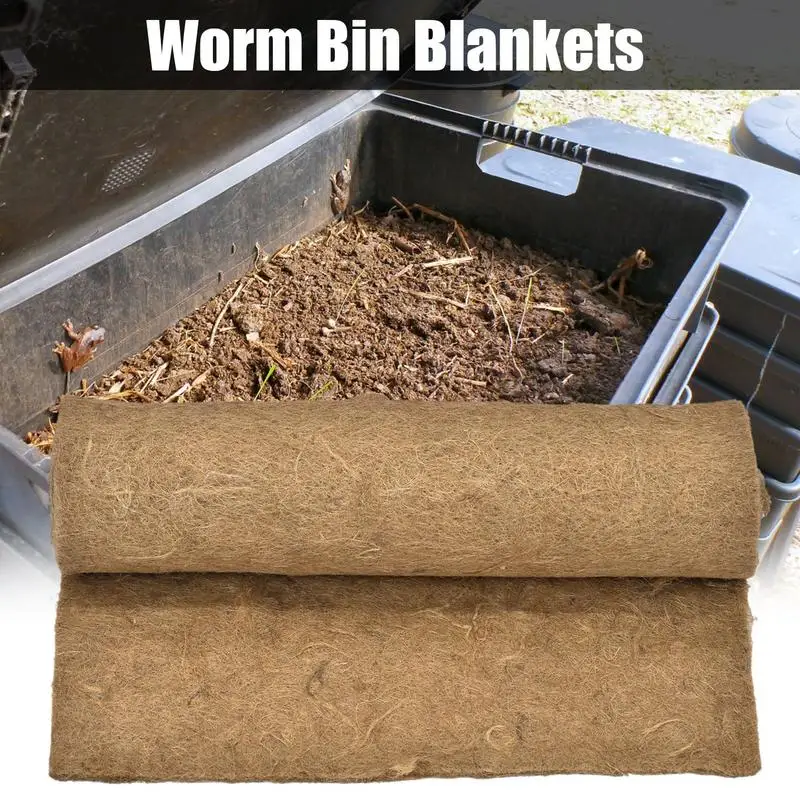 Worm Blanket Compost Compost Bin Worm Jute Fibre Multipurpose And Cuttable Compost Tumbler Worm Blanket For Worm Bags And Worm