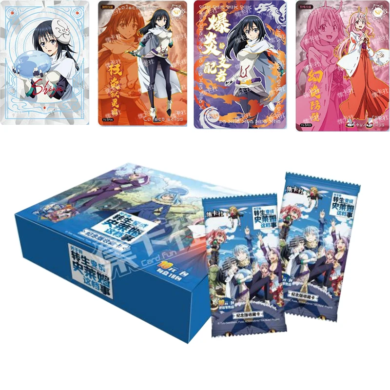 Anime I Got Reincarnated as a Slime TCG Game Collection Cards Booster Box Rare Peripheral Table Toys For Family Kids Gifts