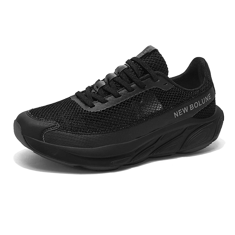 Zapatos para correr para hombre, par de zapatos de lujo, zapatos para correr, malla transpirable, antideslizante, zapatillas de deporte para correr al aire libre, amortiguación todoterreno