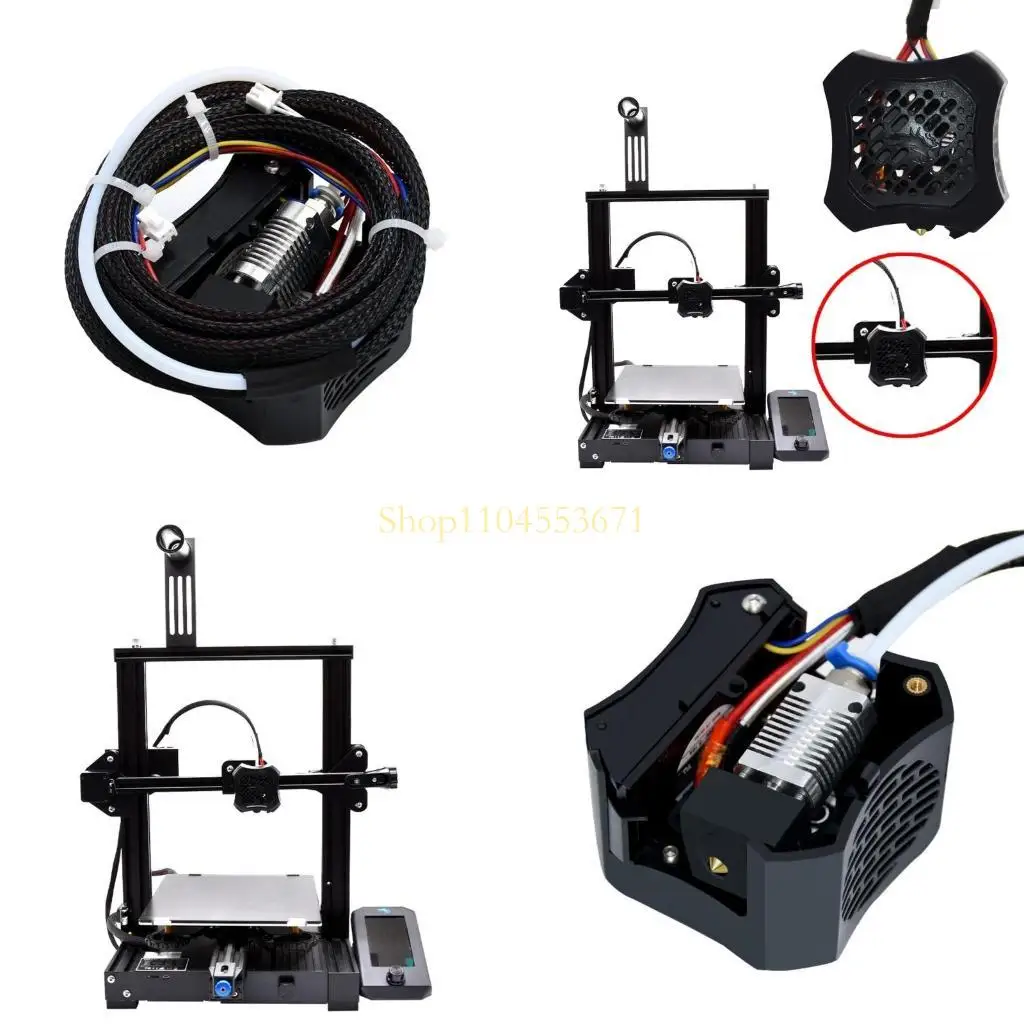 

Бестселлер -принтер металлуодера Metal Hotend с охлаждающим вентилятором для Ender3 V2 Printer