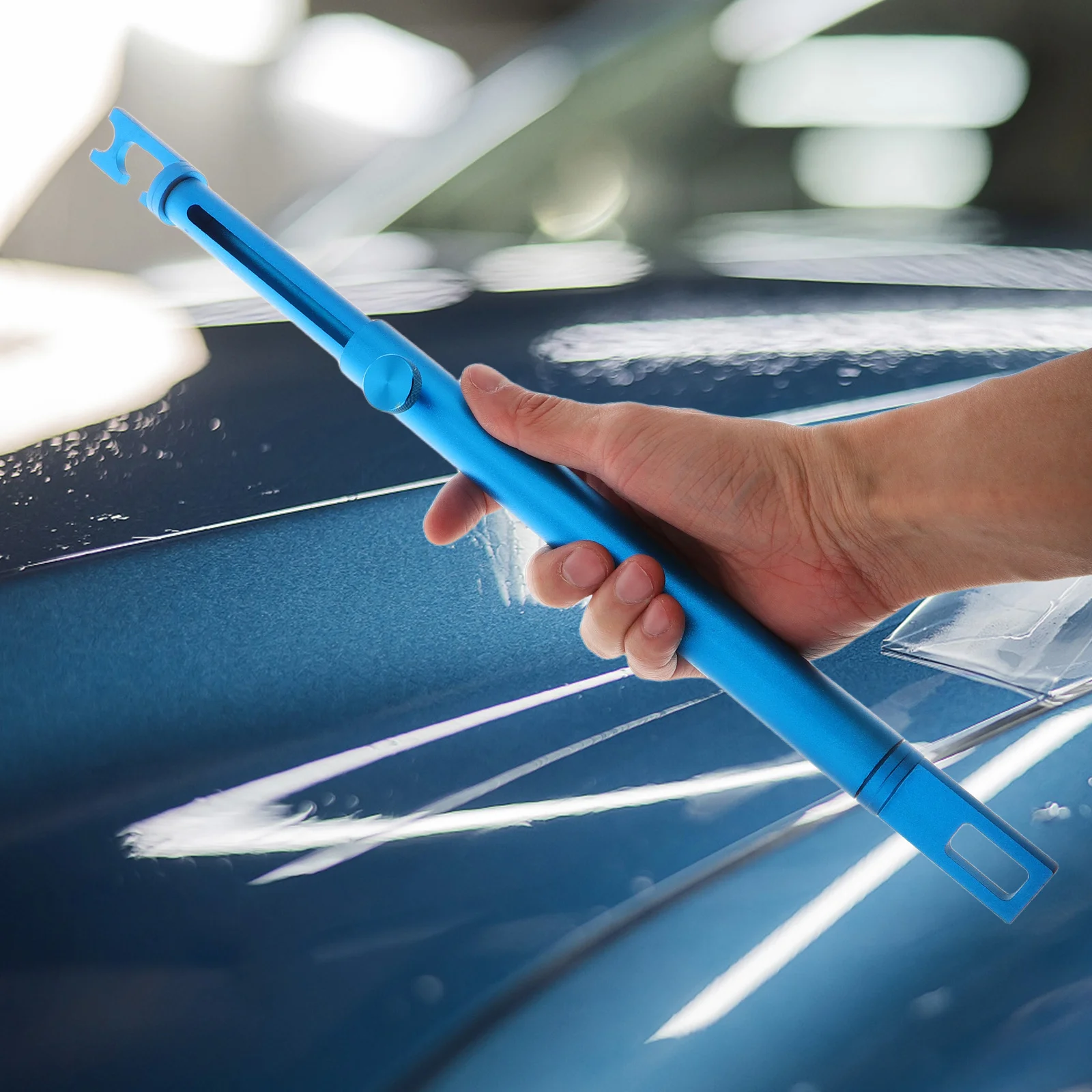 

Car Hood Prop Rod Adjustable Aluminum Alloy Support Bar Smooth Installation Automotive Exterior Accessories Anti-Slip