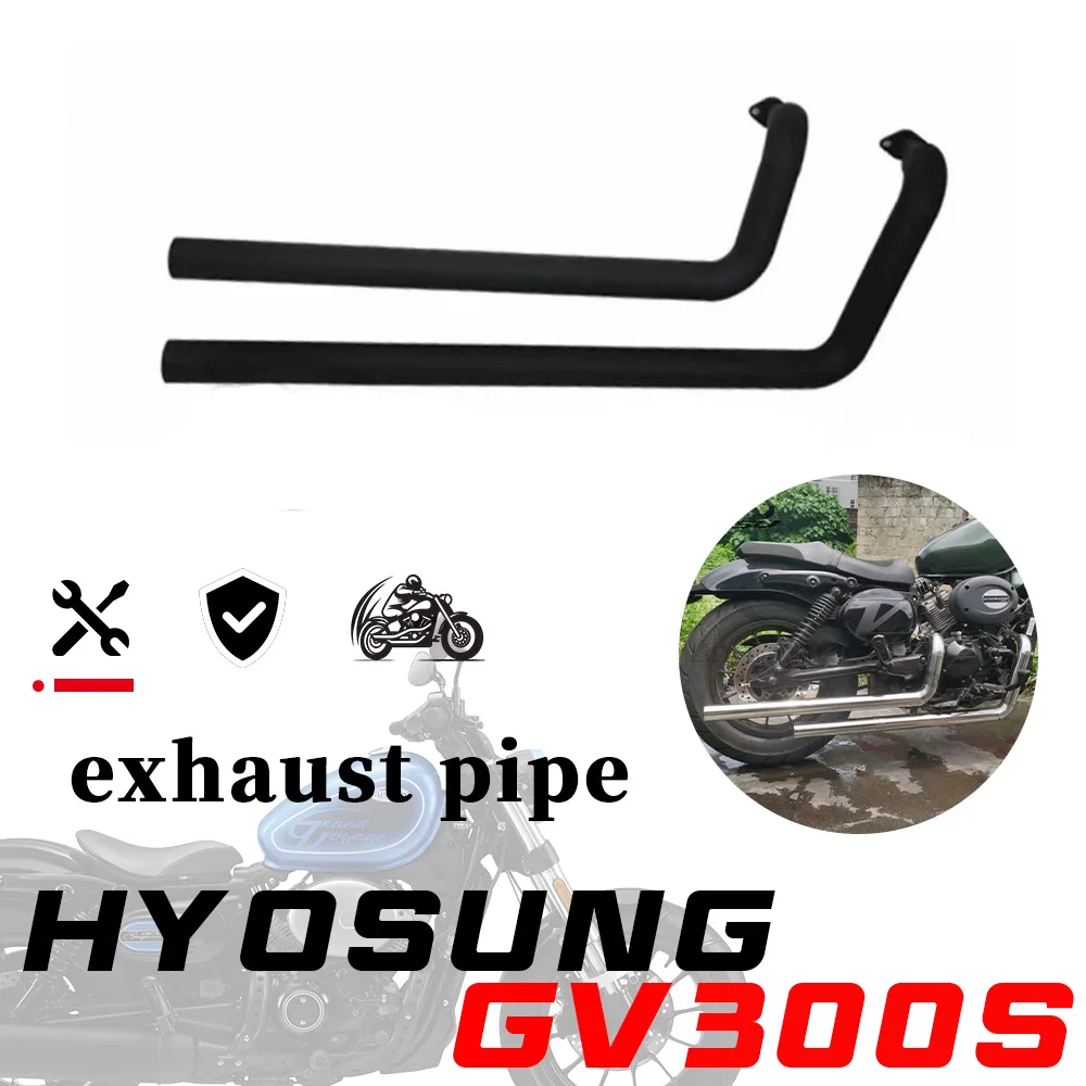 

Для HYOSUNG GV300s модификация выхлопной трубы мотоцикла, ретро выхлоп Harley с глушителем gvs300 Gv300s 300Gvs gv300s 300sGv