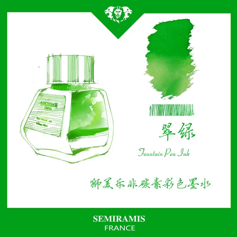 

SEMIRAMIS 25 Colors 30ml Ink Glass Bottled Ink Fountain Pen Ink Refill Cartridge School Writing Office Supplies JINHAO HONGDIAN