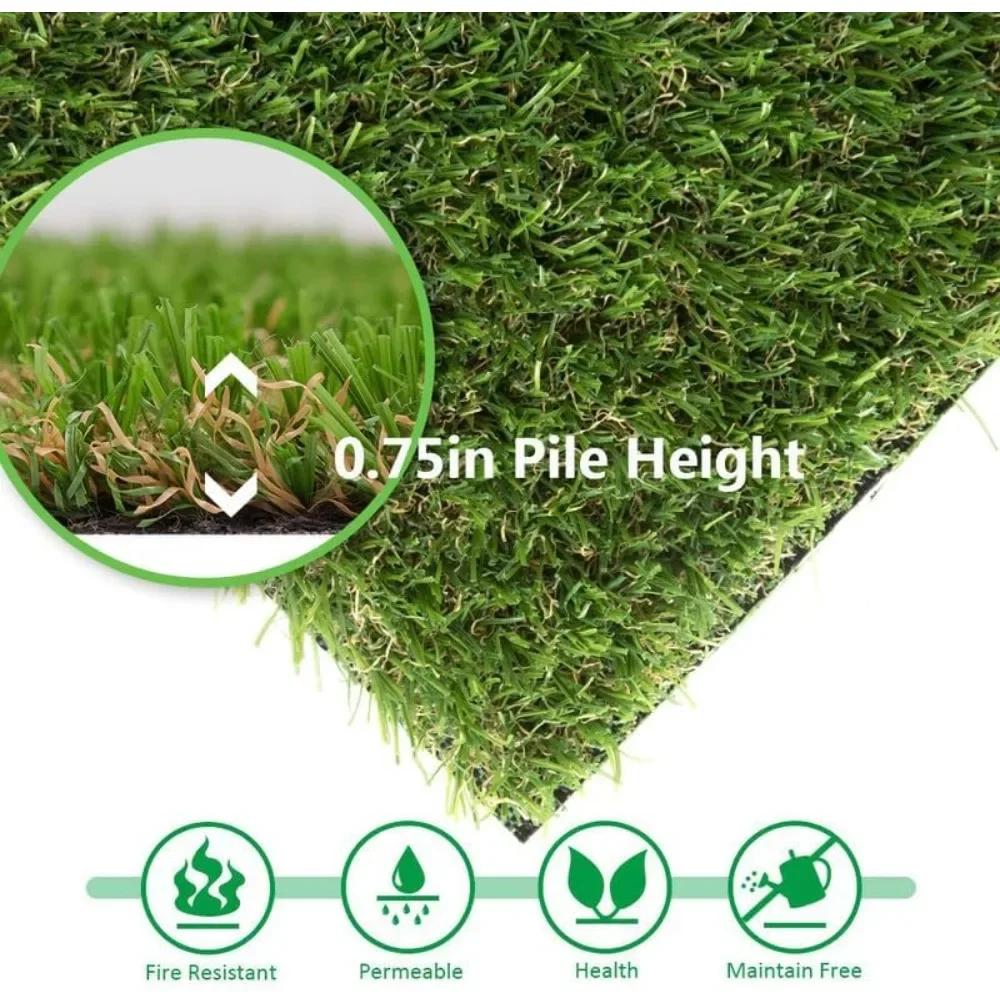 

Artificial Synthetic Grass Pile Height Indoor Outdoor Pet Dog Mat Rug Carpet for Garden Backyard Balcony Artificial Lawn