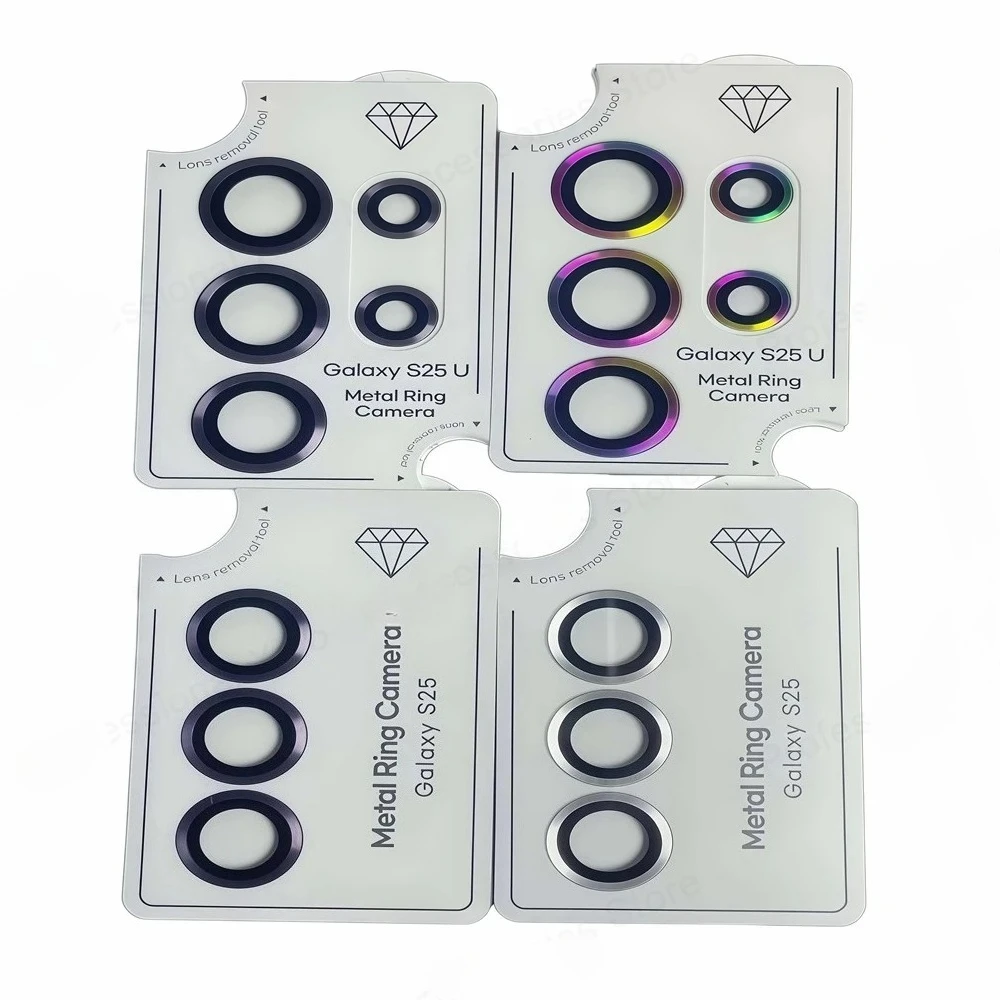 ل S26 الترا ماتيل الدائري + كاميرا الزجاج لسامسونج غالاكسي S25 زائد الذهب الخلفي غطاء للعدسات لسامسونج S25 الترا حامي العدسة #2