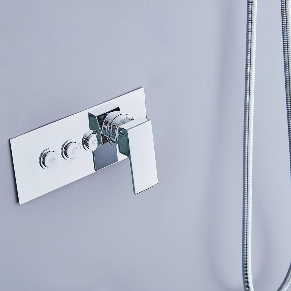 Becola Two Or Three Function Device Bath Mixer Shower Exposed Valve Thermo Bathroom Faucet BR-9916