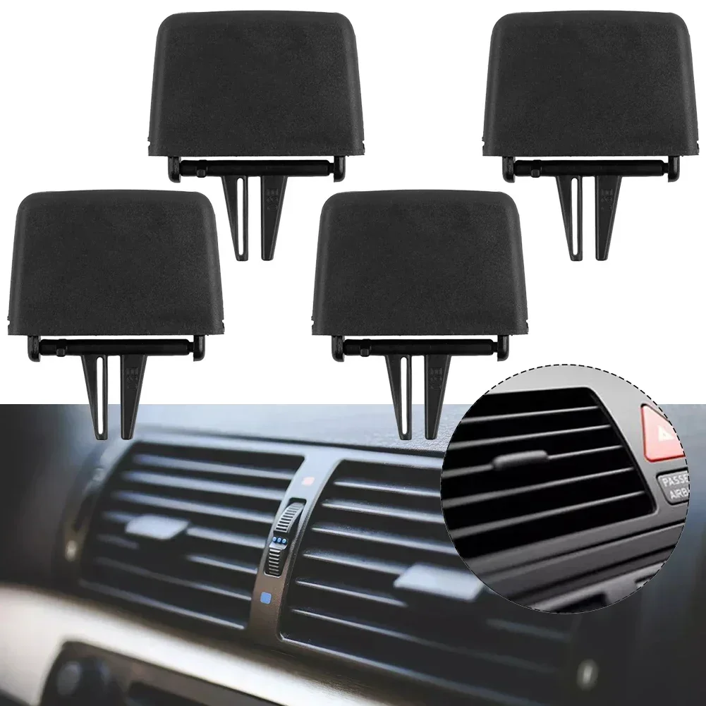 4X Car Front A/C Air Vent Outlet Tab Clip Repair Kit For BMW 3 Series E90 E91 E92 2005-12 Air Outlet Paddles Grille Adjustment view 2