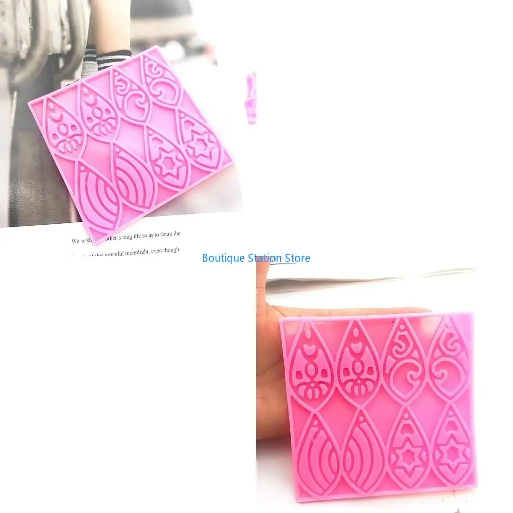 

Y55F Keychain Resin Molds Earring Pendant Silicone Molds Jewelry Charm Epoxy Casting