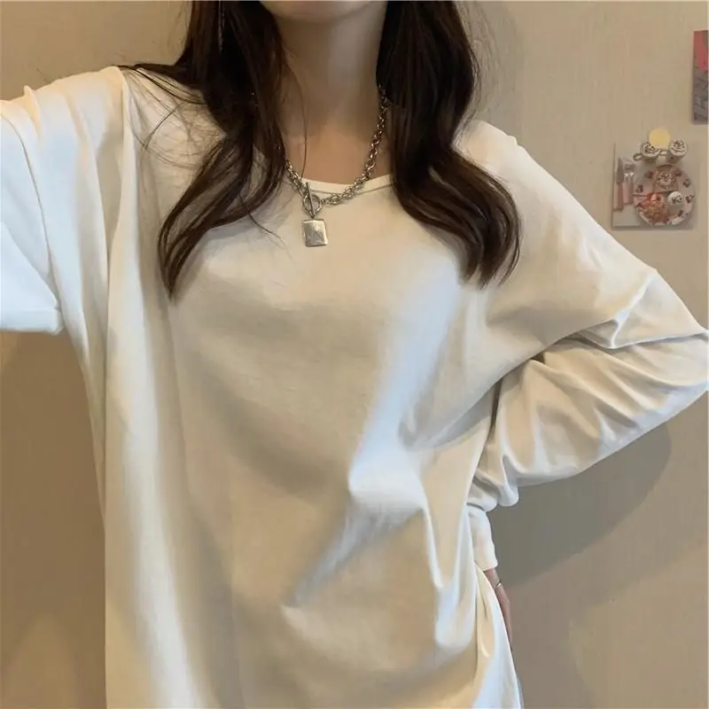 Plus Size 4XL 5XL Autumn Tops Long Sleeve Women Clothing T-shirts Tops de talla grande t shirt damski Big size t-shirt clothes