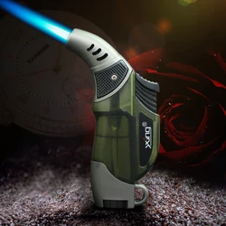 Butane Lighter Portable Turbo Jet Flame Lighters Torch Refillable Adjustable Gas Lighter Windproof Cooking BBQ Ignition Tools